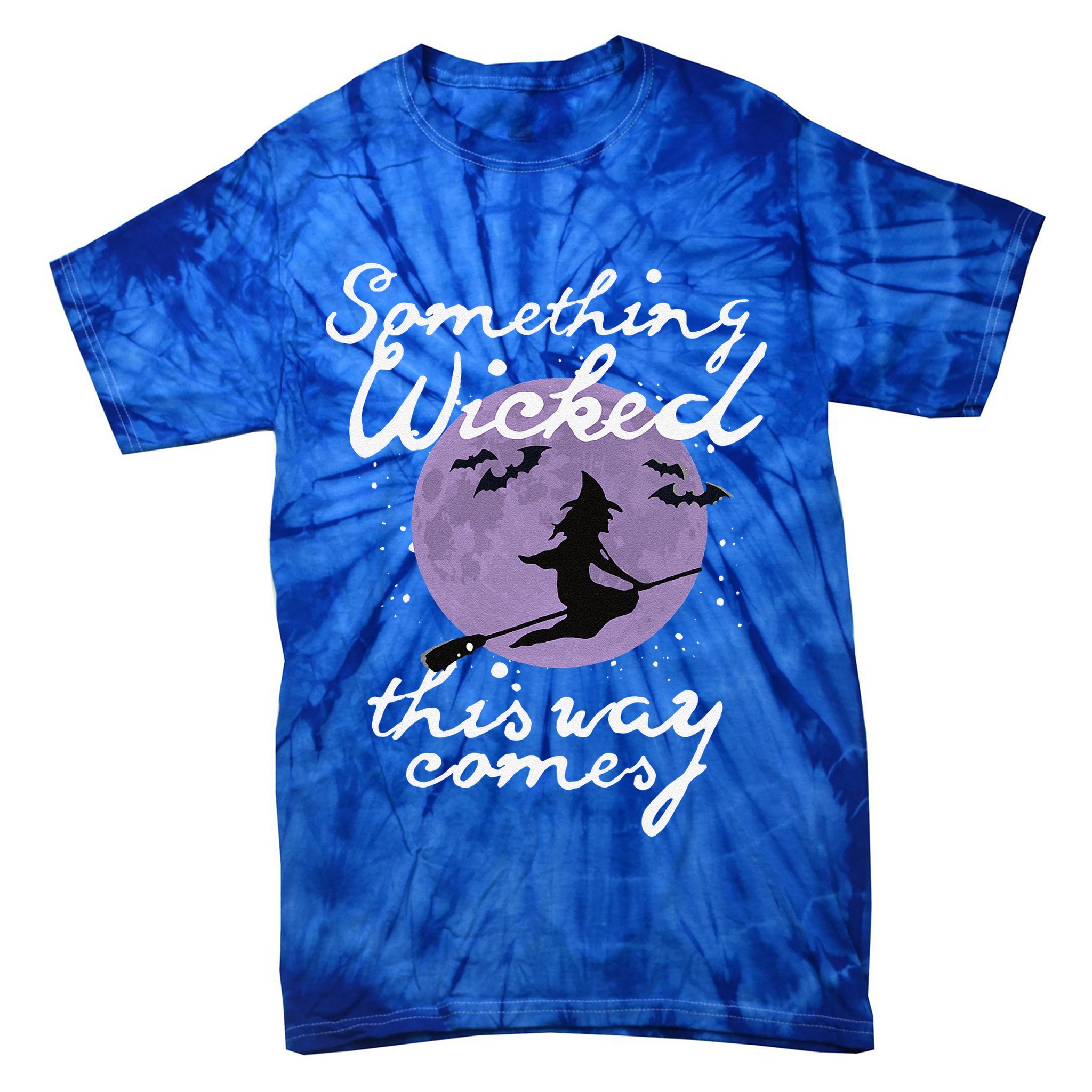 Halloween SOMETHING WICKED This WAY COMES Shakespeare Tie-Dye T-Shirt