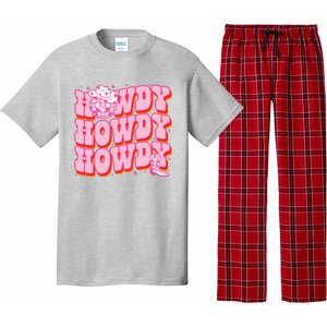 Howdy Southern Western Country Rodeo Pink Cowgirl Pajama Set