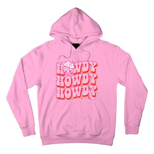 Howdy Southern Western Country Rodeo Pink Cowgirl Hoodie