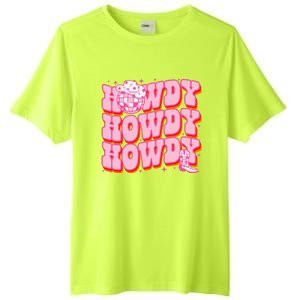 Howdy Southern Western Country Rodeo Pink Cowgirl Tall Fusion ChromaSoft Performance T-Shirt