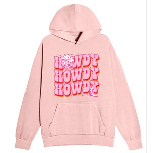 Howdy Southern Western Country Rodeo Pink Cowgirl Urban Pullover Hoodie