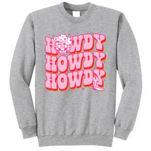 Howdy Southern Western Country Rodeo Pink Cowgirl Sweatshirt