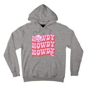 Howdy Southern Western Country Rodeo Pink Cowgirl Tall Hoodie