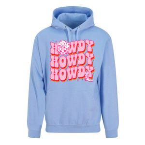 Howdy Southern Western Country Rodeo Pink Cowgirl Unisex Surf Hoodie