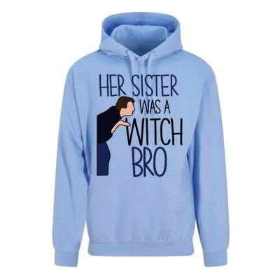 Her Sister Was A Witch Bro She Came Down In A Bubble Funny Unisex Surf Hoodie