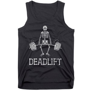 Halloween Skeleton Weight Lifting Workout Tank Top