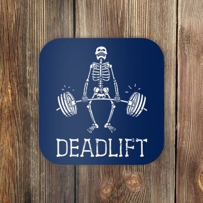 Halloween Skeleton Weight Lifting Workout Coaster