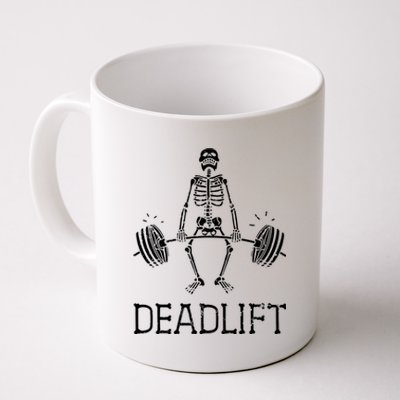 Halloween Skeleton Weight Lifting Workout Coffee Mug