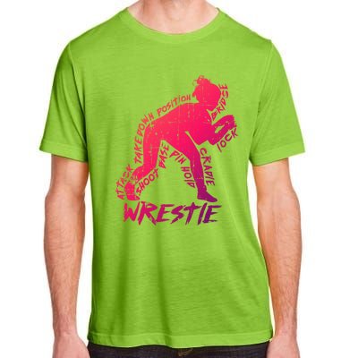 High School Wrestling Mom Dad Gift Wrestling Gift Adult ChromaSoft Performance T-Shirt