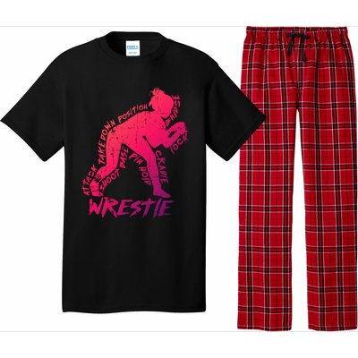 High School Wrestling Mom Dad Gift Wrestling Gift Pajama Set