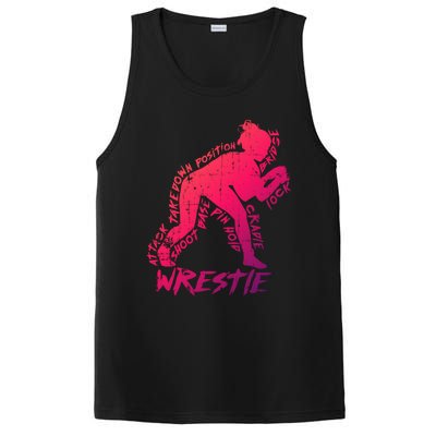 High School Wrestling Mom Dad Gift Wrestling Gift PosiCharge Competitor Tank