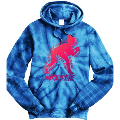 High School Wrestling Mom Dad Gift Wrestling Gift Tie Dye Hoodie