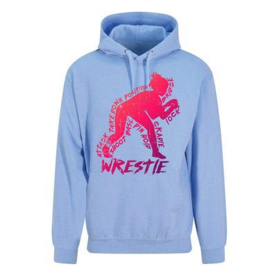 High School Wrestling Mom Dad Gift Wrestling Gift Unisex Surf Hoodie