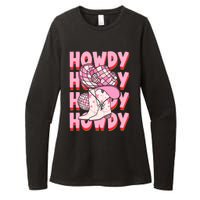 Howdy Southern Western Girl Country Rodeo Cowgirl Disco Womens CVC Long Sleeve Shirt