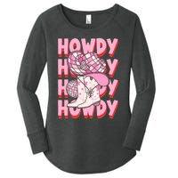 Howdy Southern Western Girl Country Rodeo Cowgirl Disco Women's Perfect Tri Tunic Long Sleeve Shirt