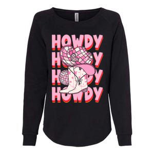 Howdy Southern Western Girl Country Rodeo Cowgirl Disco Womens California Wash Sweatshirt