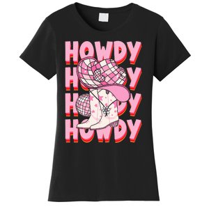 Howdy Southern Western Girl Country Rodeo Cowgirl Disco Women's T-Shirt