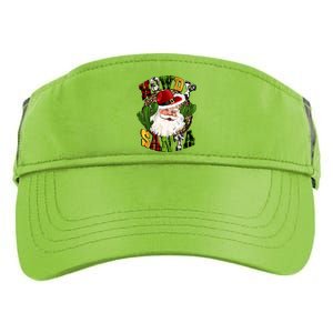 Howdy Santa Western Cactus Christmas Cow Buffalo Plaid Great Gift Adult Drive Performance Visor