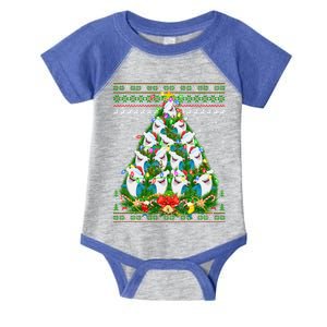 Hammerhead Shark Xmas Lighting Tree Shark Ugly Christmas Gift Infant Baby Jersey Bodysuit