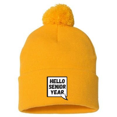 Hello Senior Year Gift Graduation Gift Pom Pom 12in Knit Beanie