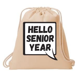 Hello Senior Year Gift Graduation Gift Drawstring Bag