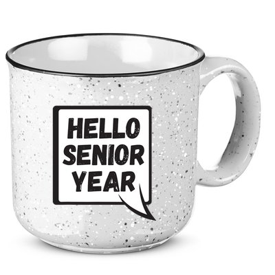 Hello Senior Year Gift Graduation Gift 15oz Campfire Ceramic Mug