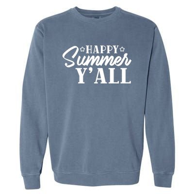 Happy Summer YAll Graphic Garment-Dyed Sweatshirt