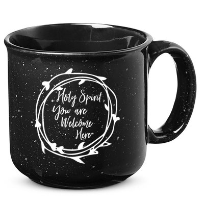 Holy Spirit You Are Welcome Here Christian Worship Leader Funny Gift 15oz Campfire Ceramic Mug
