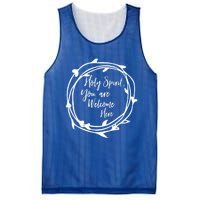 Holy Spirit You Are Welcome Here Christian Worship Leader Funny Gift Mesh Reversible Basketball Jersey Tank