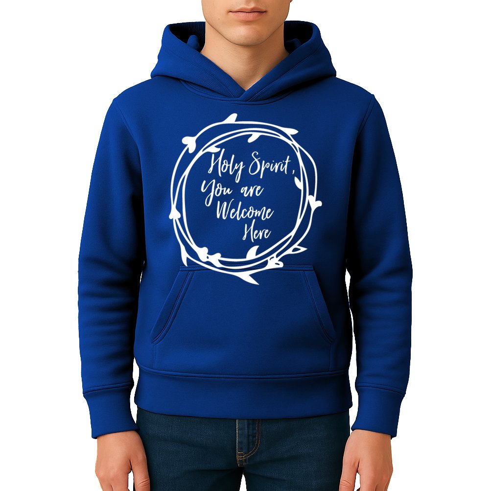 Holy Spirit You Are Welcome Here Christian Worship Leader Funny Gift Kids Hoodie