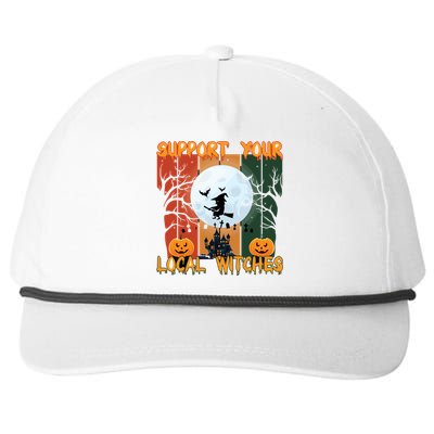 Halloween Support Your Local Witches Humor Gift Snapback Five-Panel Rope Hat