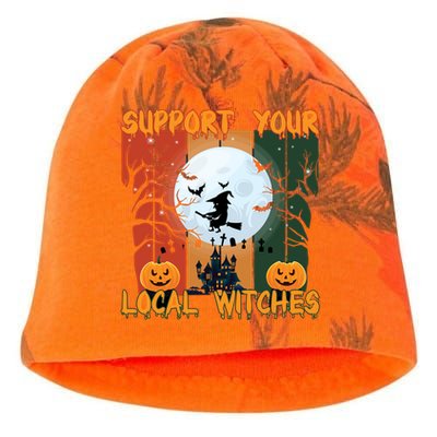 Halloween Support Your Local Witches Humor Gift Kati - Camo Knit Beanie