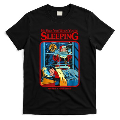 He Sees You When YouRe Sleeping Merry Christmas T-Shirt