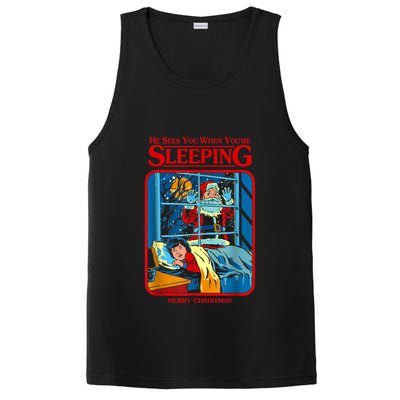 He Sees You When YouRe Sleeping Merry Christmas PosiCharge Competitor Tank