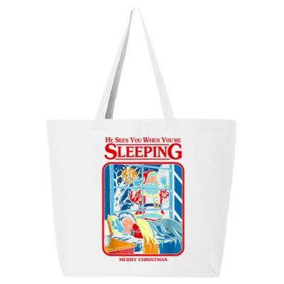 He Sees You When YouRe Sleeping Merry Christmas 25L Jumbo Tote