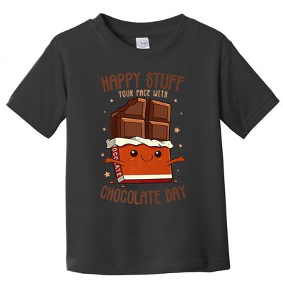Happy Stuff Your Face With Chocolate Day Easter Toddler T-Shirt