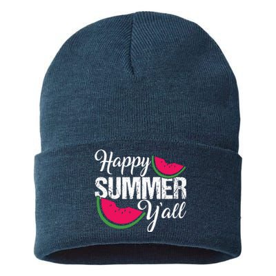 Happy Summer Yall | Summer Watermelon Sustainable Knit Beanie