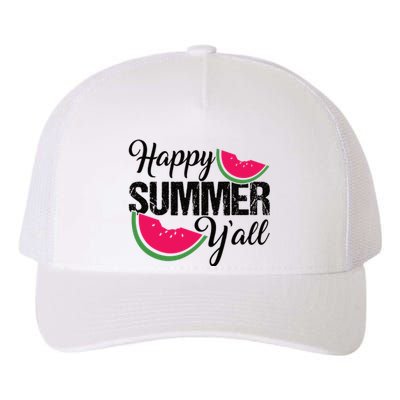 Happy Summer Yall | Summer Watermelon Yupoong Adult 5-Panel Trucker Hat