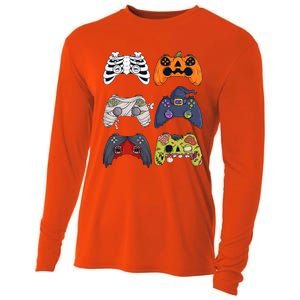 Halloween Skeleton Zombie Gaming Controllers Mummy Cooling Performance Long Sleeve Crew