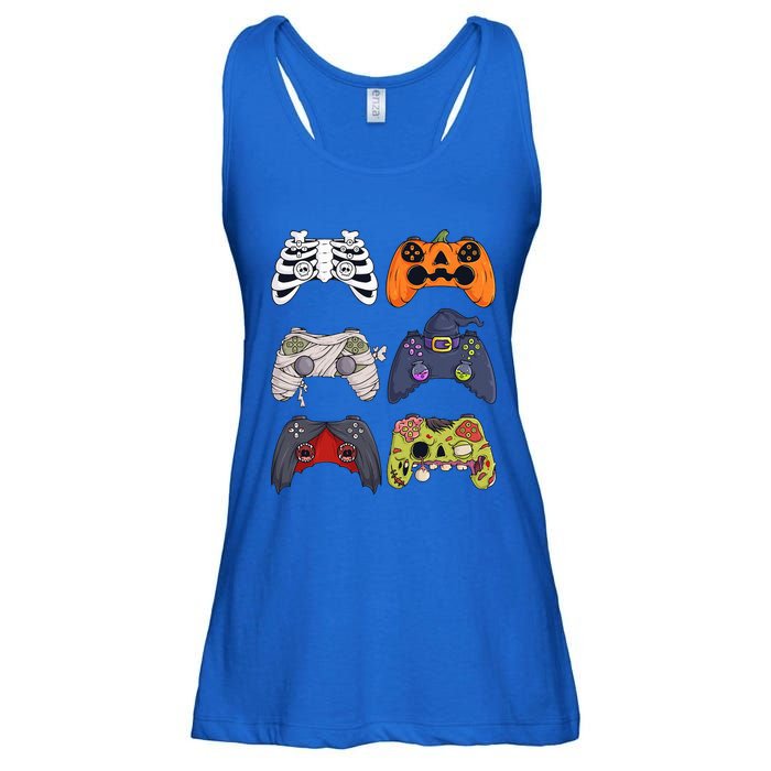 Halloween Skeleton Zombie Gaming Controllers Mummy Ladies Essential Flowy Tank