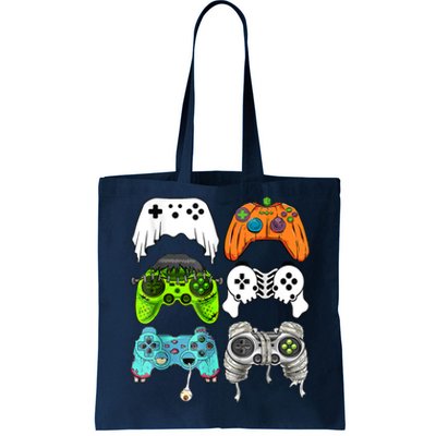 Halloween Skeleton Zombie Gaming Controllers Mummy Game Tote Bag