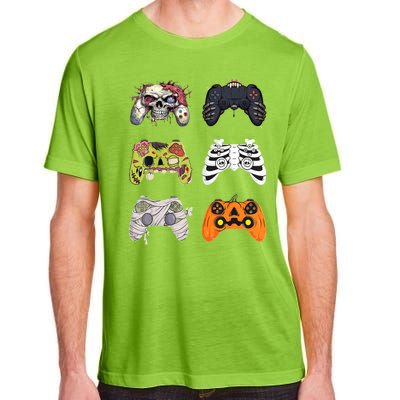 Halloween Skeleton Zombie Gaming Controllers Mummy Adult ChromaSoft Performance T-Shirt