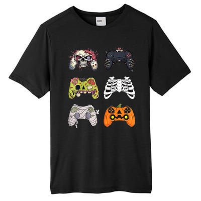 Halloween Skeleton Zombie Gaming Controllers Mummy Tall Fusion ChromaSoft Performance T-Shirt