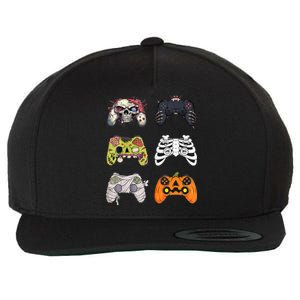 Halloween Skeleton Zombie Gaming Controllers Mummy Wool Snapback Cap