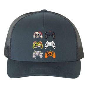 Halloween Skeleton Zombie Gaming Controllers Mummy Yupoong Adult 5-Panel Trucker Hat