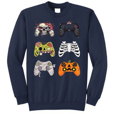 Halloween Skeleton Zombie Gaming Controllers Mummy Sweatshirt