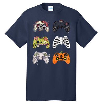 Halloween Skeleton Zombie Gaming Controllers Mummy Tall T-Shirt