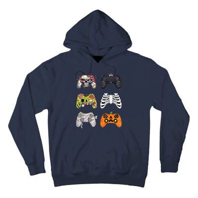 Halloween Skeleton Zombie Gaming Controllers Mummy Tall Hoodie