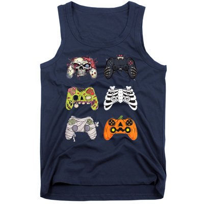 Halloween Skeleton Zombie Gaming Controllers Mummy Tank Top