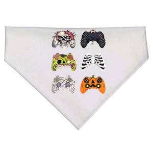 Halloween Skeleton Zombie Gaming Controllers Mummy USA-Made Doggie Bandana